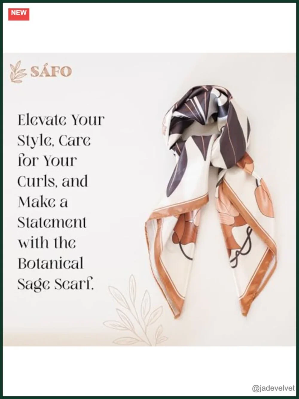 Floral Silk-Satin Scarf - Overnight Curl Protection - Lightweight